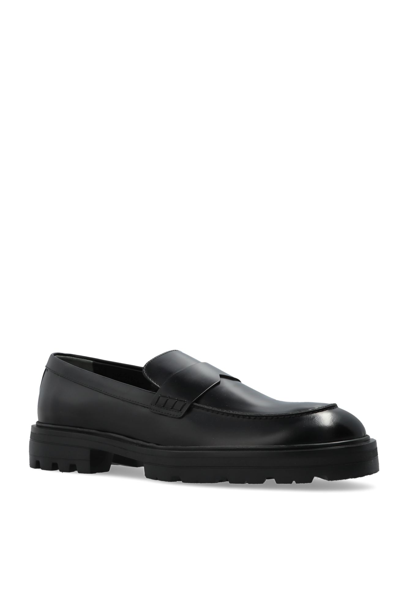 Black Leather loafers Hogan - Vitkac Canada